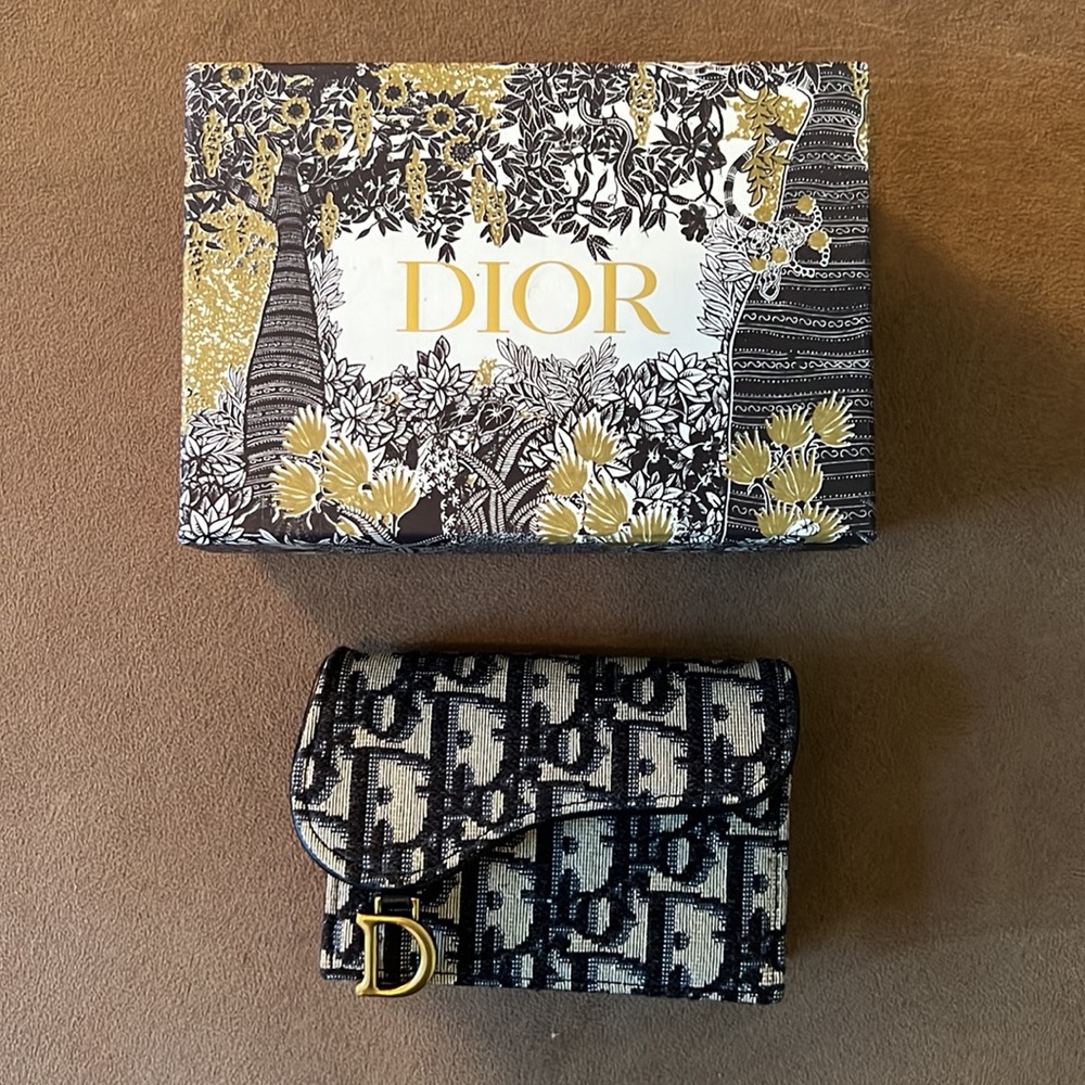 Dior Saddle Flap Card Case